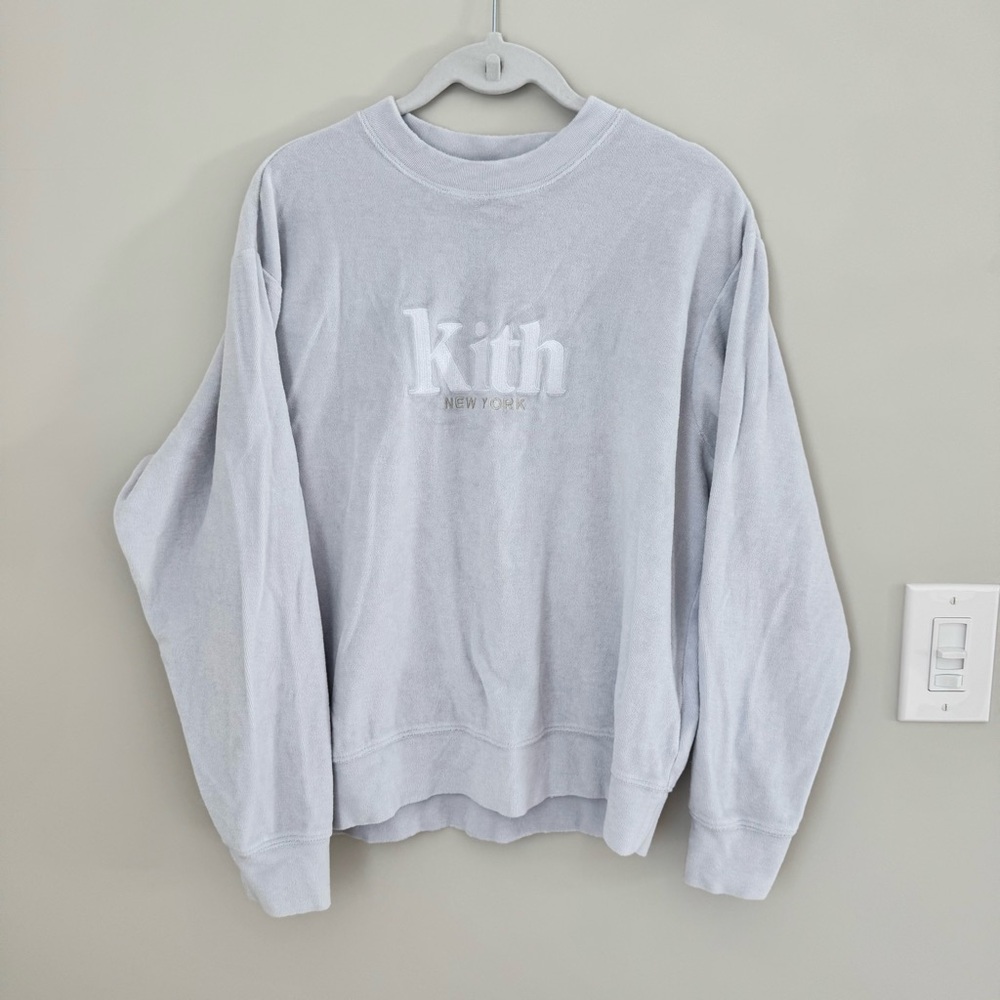 Kith Terry Crewneck size S baby blue